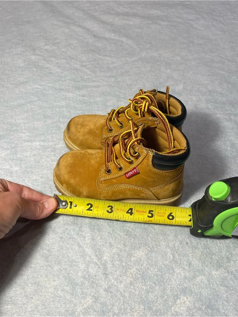 Levi's Kids Wheat/Tan Lace-Up Work Boots size 8 boys